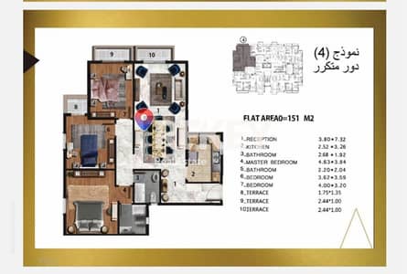 شقة 3 غرف نوم للبيع في محرّم بيك، الإسكندرية - 40. jpg