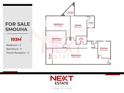3 Bedroom Apartment for Sale in Smoha, Alexandria - units plan. jpg 3 Bedroom Apartment for Sale in Smoha, Alexandria - units plan. jpg