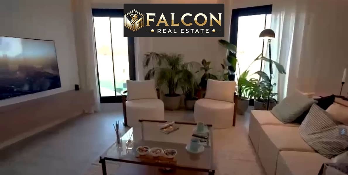 For a quick sale after a 64% discount, a fully finished apartment with a panoramic view of the largest lakes in New Heliopolis, near Cairo Airport, - Aanzicht 5