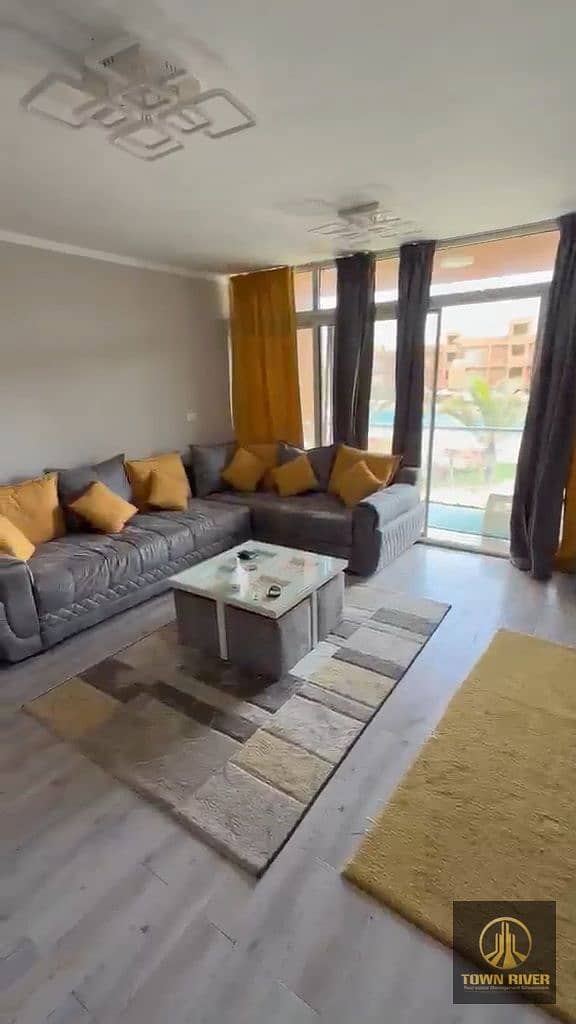 First floor chalet for sale, fully furnished and equipped, at the lowest price in the market in Malibu Village, Ain Sokhna - Widok 4