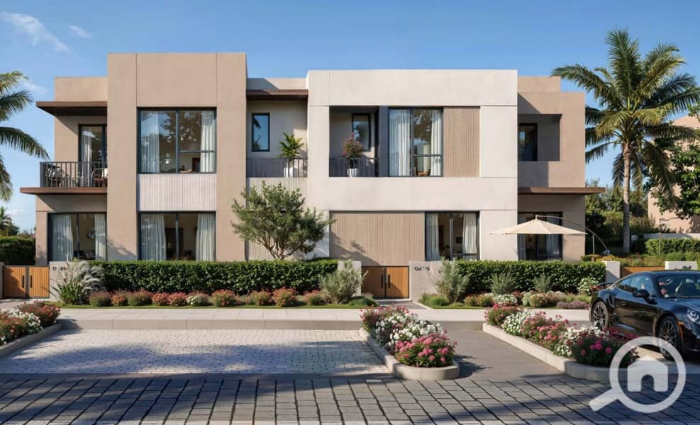 Twin house villa 177 meters for sale in the latest phase of O West 6th October in a special location – pohled 3