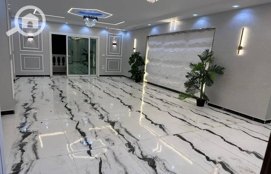 Apartment 165m first floor balcony reception 3 rooms 2 bathrooms American kitchen building very close to the main road - Widok 3