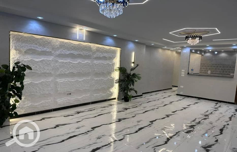 Apartment 165m first floor balcony reception 3 rooms 2 bathrooms American kitchen building very close to the main road - Widok 4