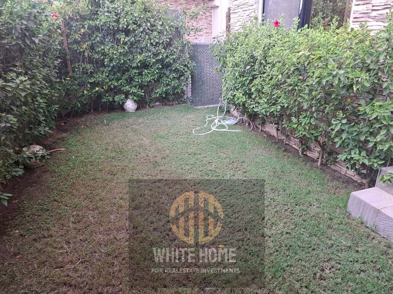 Apartment modern finishing with private Garden for rent fully furnished in Midtown Compound In front of American university New Cairo nearest to pool - Vista 5