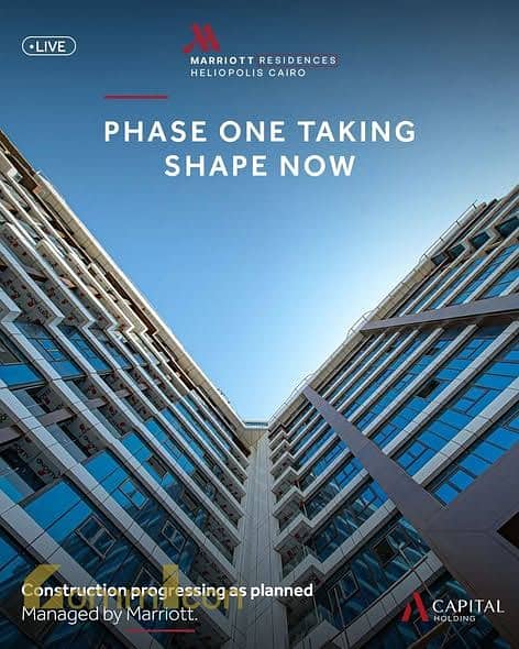 Hotel studio for sale in Marriott Residences | Almaza – New Cairo, Thawra Street next to the airport - Widok 6
