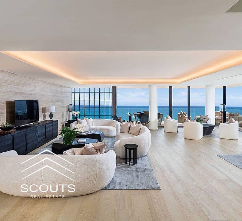 Apartment full Sea View for sale with immediate delivery in Alamein Towers. Fully finished with air conditioners - Aanzicht 2