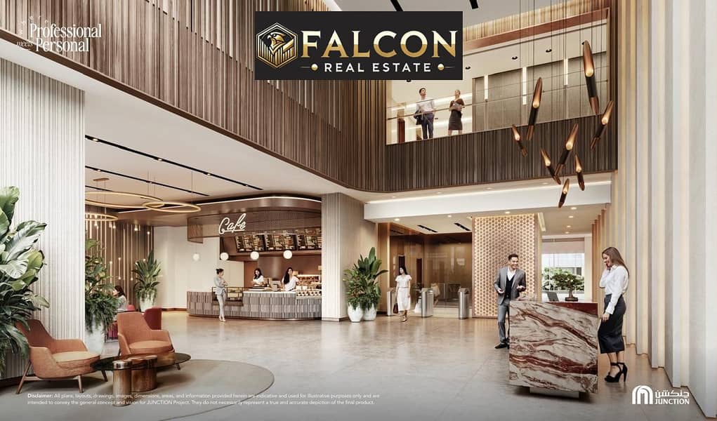 Smart System Fully Finished Adminstrative Office with 1.950. 000 Yearly ROI by Majid Al Futtaim Directly connected to Mall of Egypt, on Al Wahat Road, - Widok 4