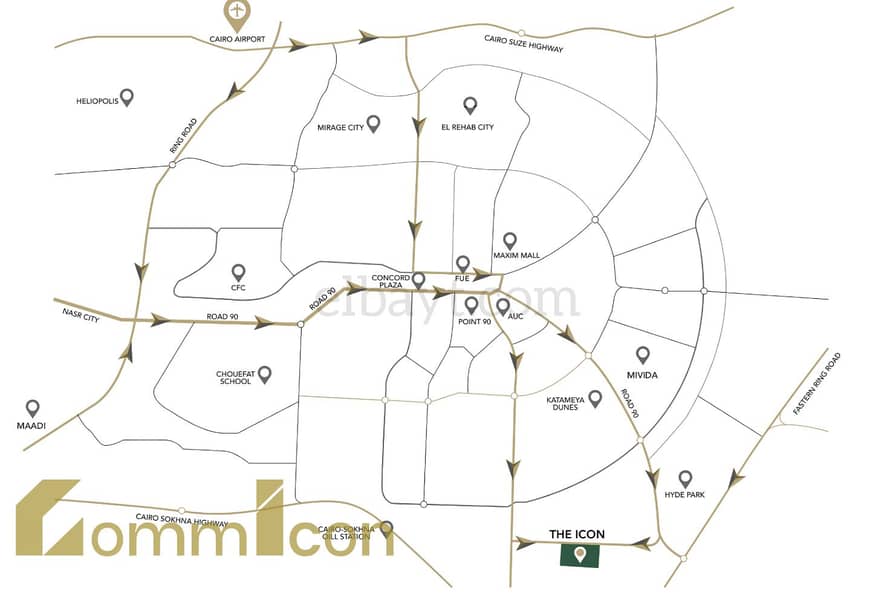 7 location-map--the-icon-gardens-new-cairo-style-home-real-estate-devpng. png