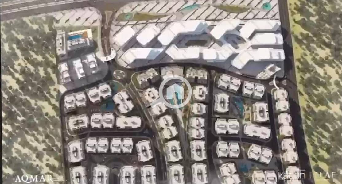 Apartment for sale in Aqmar Compound, 103 meters in Aqmar directly on Al-Wahat, starting price with lower down payment and longer repayment period. - Mehr