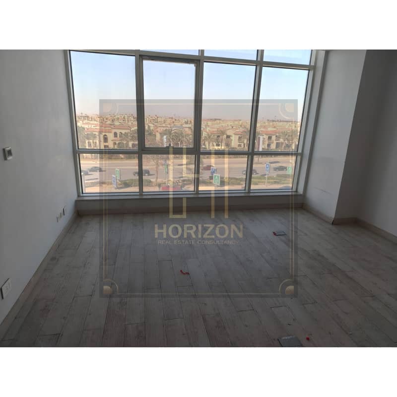 with Best view office 3rooms for rent in Trivium Complex New Cairo - Vista 3