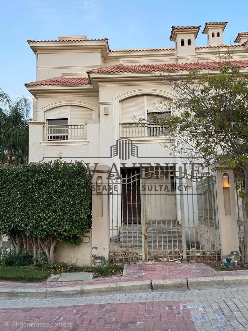 Patio 4 El Shorouq Twin house corner Ready to Move landscape view – pohled 3