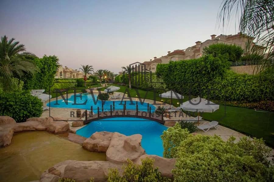 Patio 4 El Shorouq Twin house corner Ready to Move landscape view – pohled 6
