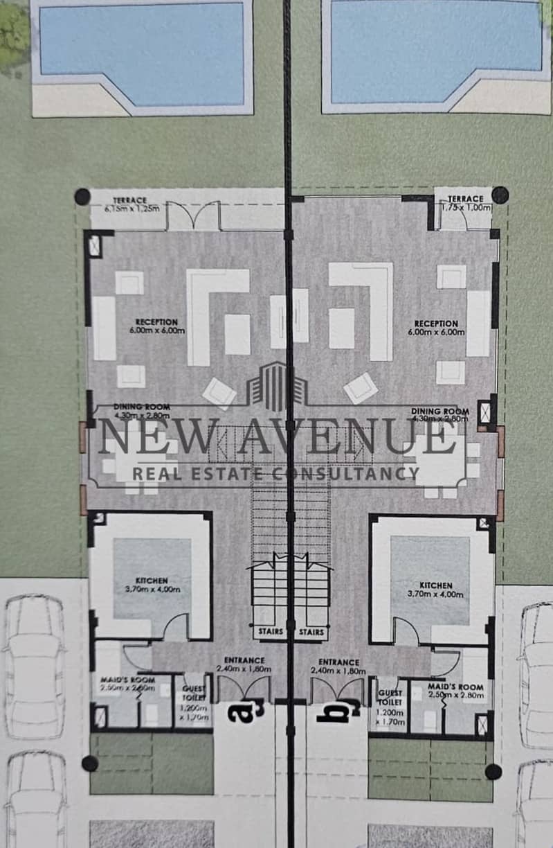 Twinhouse 260m Bloomfields Tatweer Misr Prime Location Direct on Clubhouse and Lakes Ready to Move Core and Shell with Downpayment – pohled 5
