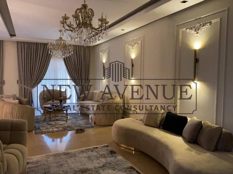 Twin House Type H for sale at Madinaty View Wide Garden Fully Finished ultra super lux Location in front of Four Seasons Hotel - Widok 4
