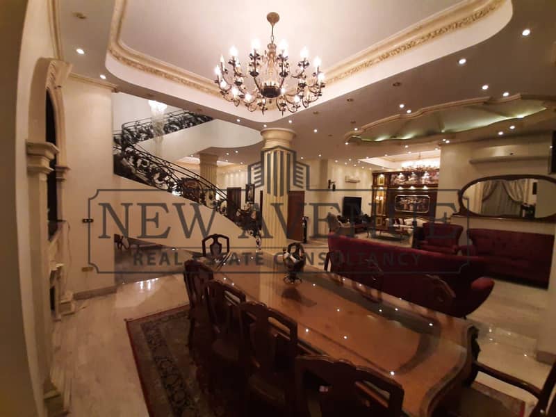 Separate Standalone villa with basement and swimming pool for sale in El Shouyfat Open view fully furnished with all appliances included Delivered – pohled 3