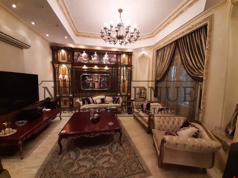 Separate Standalone villa with basement and swimming pool for sale in El Shouyfat Open view fully furnished with all appliances included Delivered – další