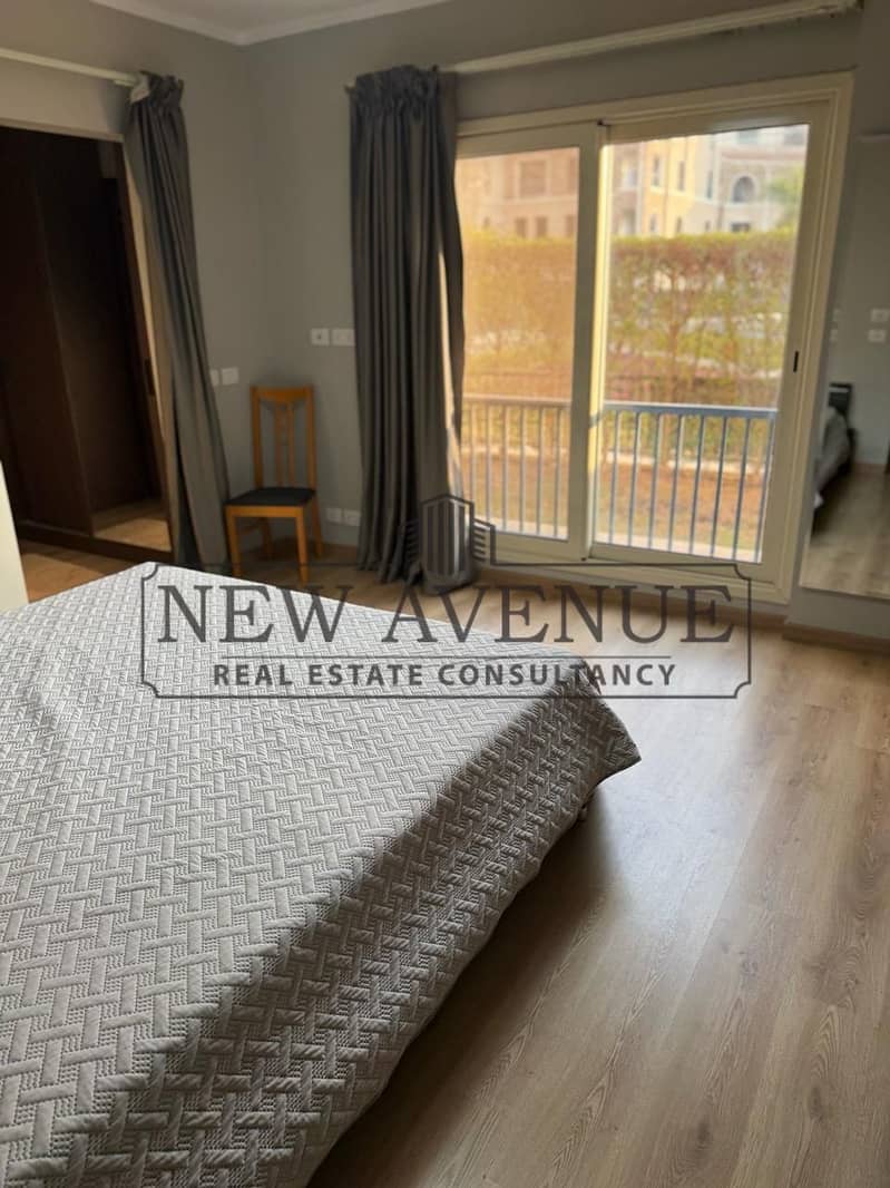 Delivered Garden apartment with Garden in 90 Avenue New Cairo Very prime location fully finished with ACs By TBK - Widok 3