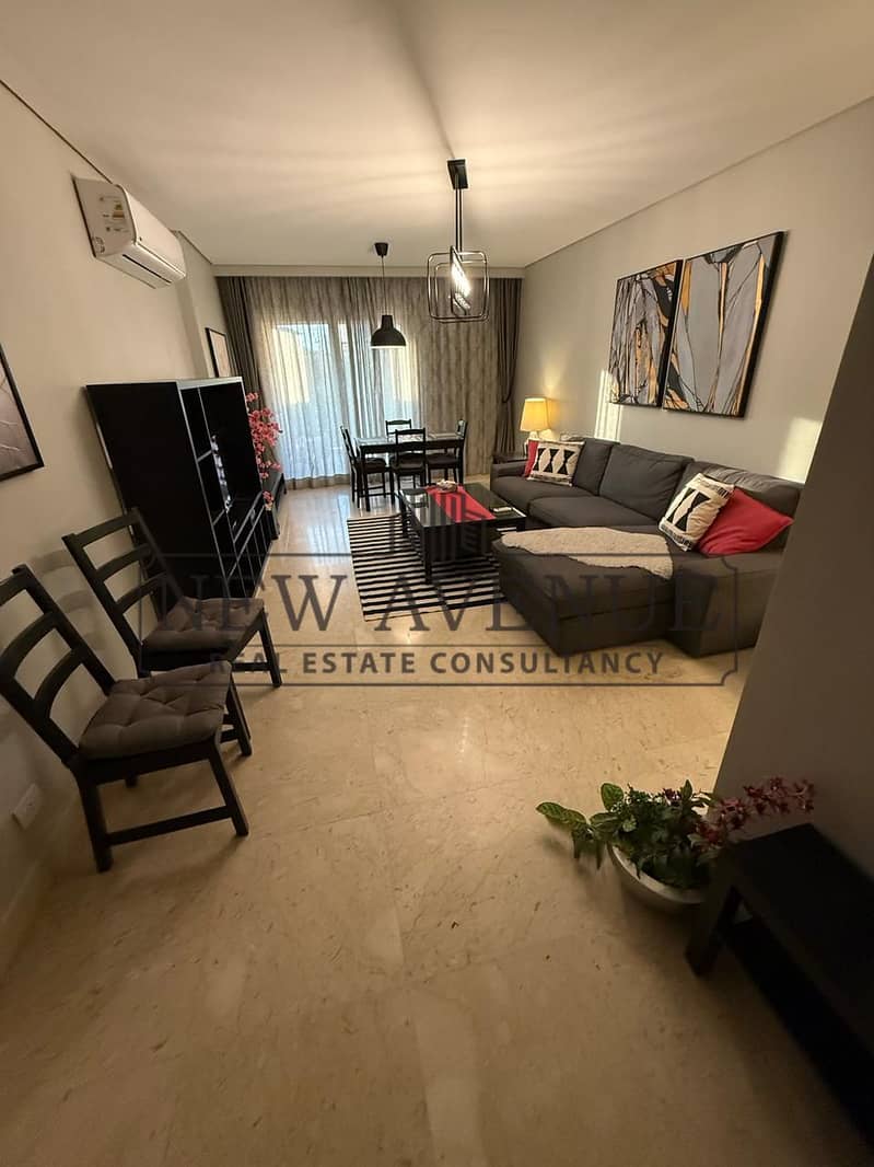 Delivered Garden apartment with Garden in 90 Avenue New Cairo Very prime location fully finished with ACs By TBK - Widok 4