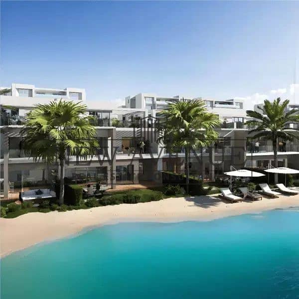 Under Market Price Finished Townhouse directly Sea and Lagoon View at Mar bay Ras Al Hekma compound AL Marasem facing north - Meer