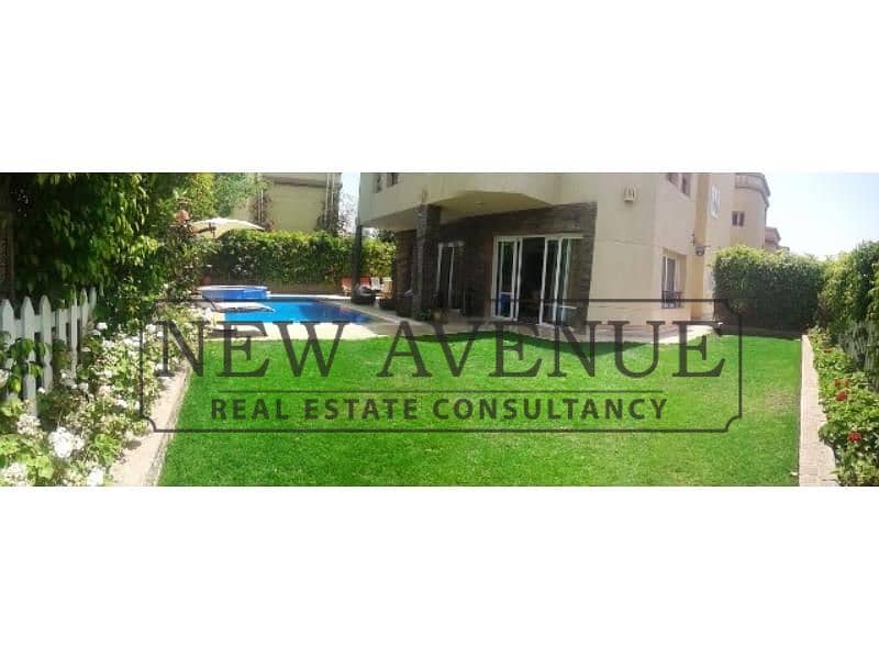 Fully Furnished Villa 450m with Swimming Pool for rent in El Rehab City developed by Talaat Moustafa – pohled 6