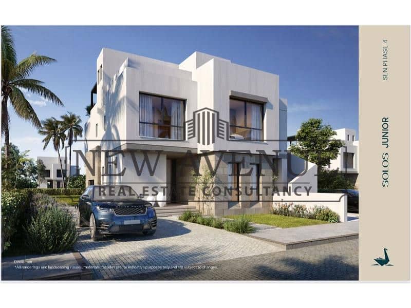 standalone chalet in swan lake north, fully finished with AC’s, view direct on lagoon, bua 170m, 3 bedrooms - Vista 5