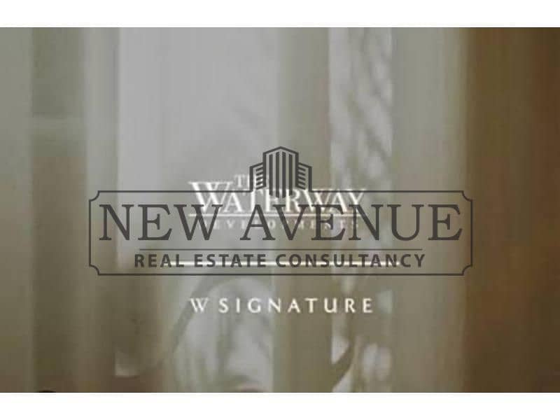 Semi finished apartment for sale in waterway signature, bua 171m, 2 bedrooms, 2 bathrooms, with installments - Mehr