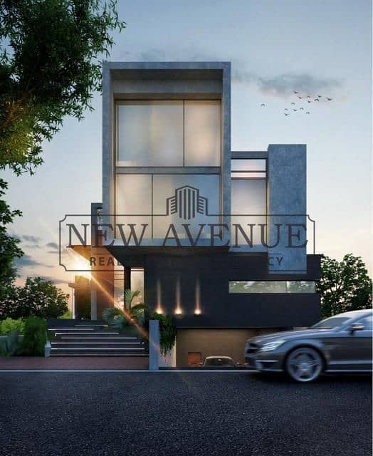 Delivered Standalone Villa Type C view on water features with Basement , ground , First and penthouse for sale in the Waterway villas New Cairo - Bild 6