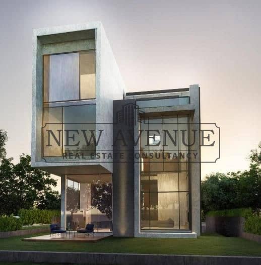 Delivered Standalone Villa Type C view on water features with Basement , ground , First and penthouse for sale in the Waterway villas New Cairo - Fler
