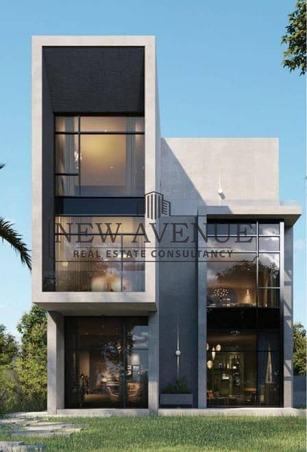 Delivered Standalone Villa Type C view on water features with Basement , ground , First and penthouse for sale in the Waterway villas New Cairo - Bild 5