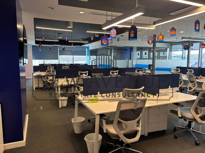 Fully finished Ground Admin office for rent at Cairo Festival City New Cairo - Widok 2