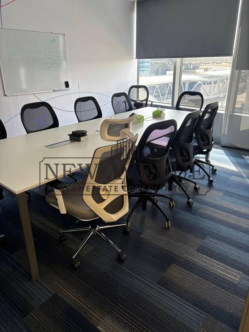 Fully finished Ground Admin office for rent at Cairo Festival City New Cairo - Widok 4