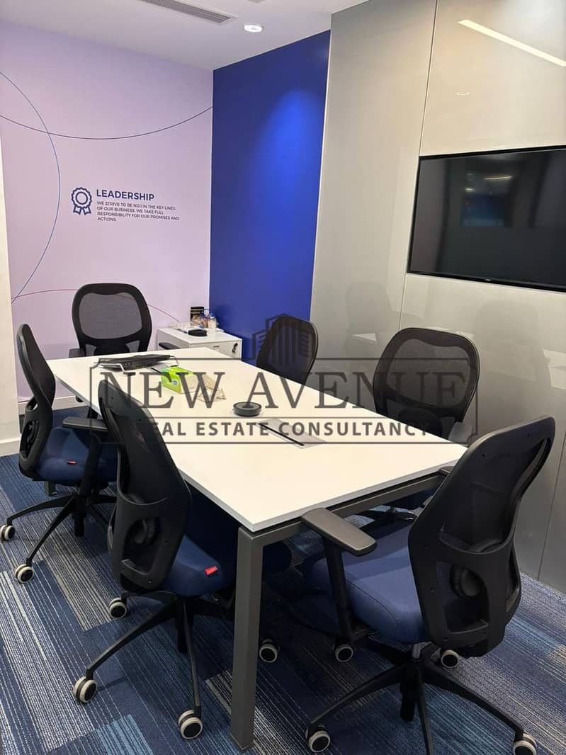 Fully finished Ground Admin office for rent at Cairo Festival City New Cairo - Widok 5