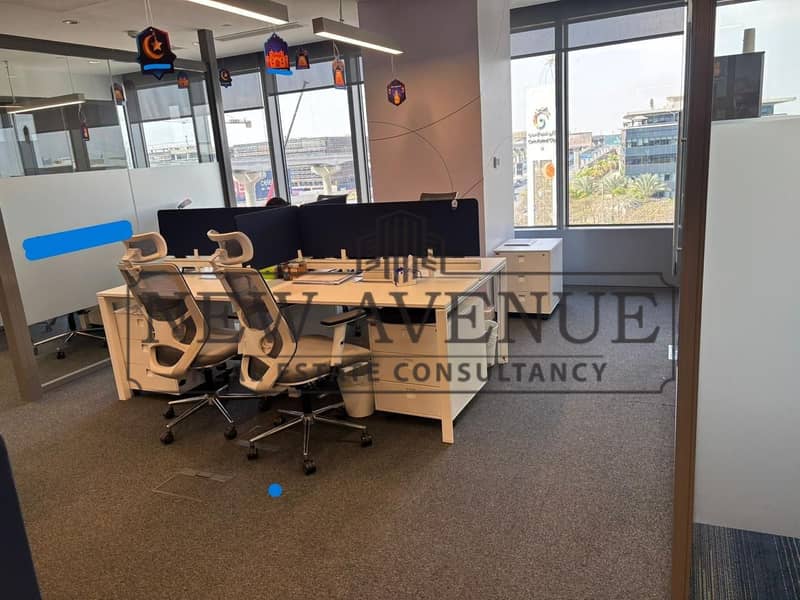 Fully finished Ground Admin office for rent at Cairo Festival City New Cairo - Widok 6