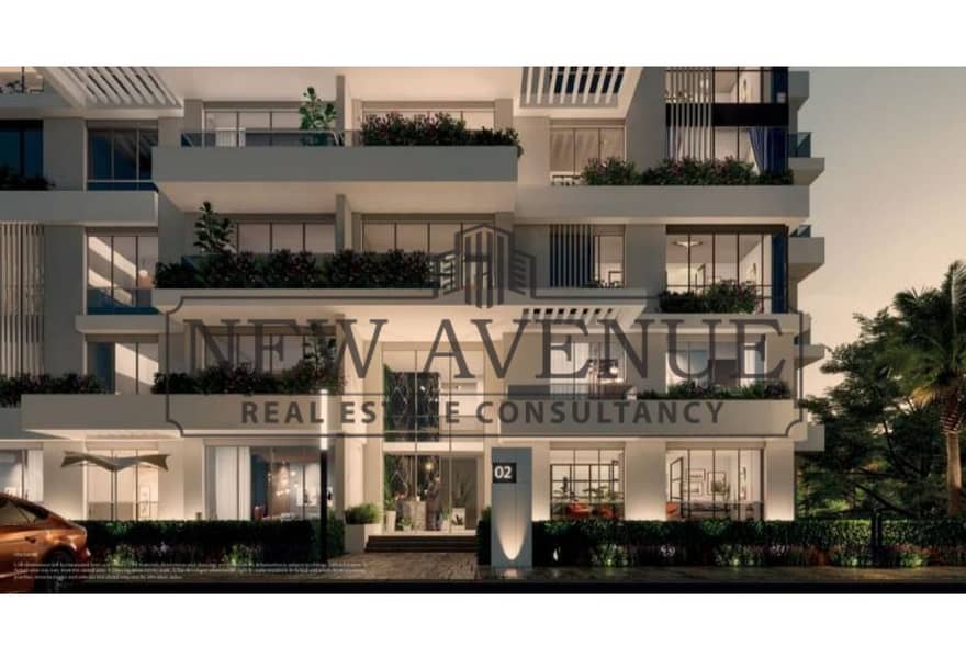 For sale in Blue Tree compound Golden Square New Cairo developed by Sky AD Developments Apartment Second floor with open view - Aanzicht 4