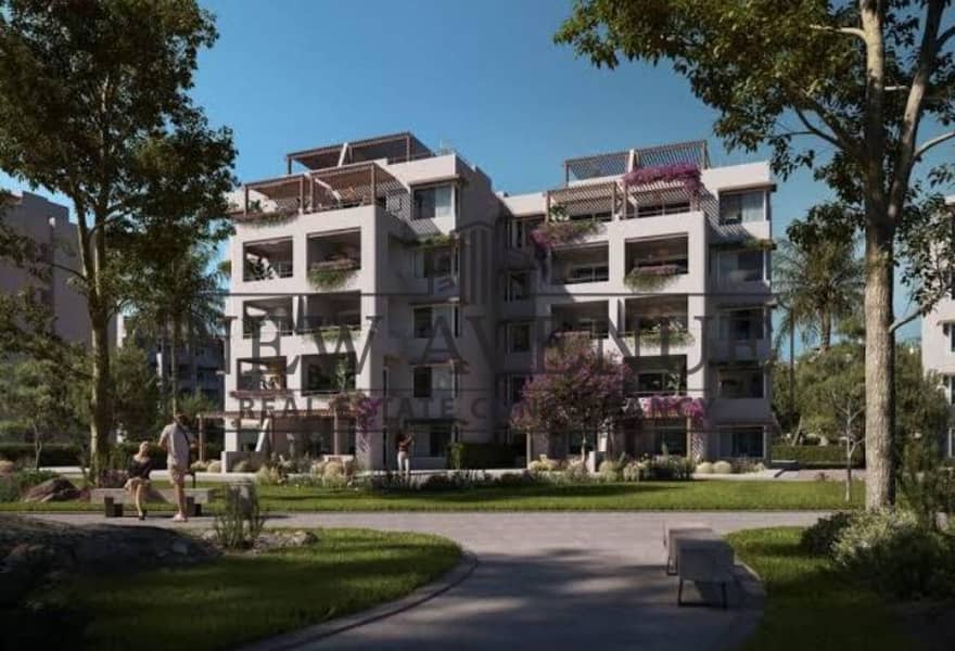 For sale in Hacienda West phase Almond North Coast developed by Palm Hills developments Fully finished Corner penthouse with roof on sea view - Vista 3