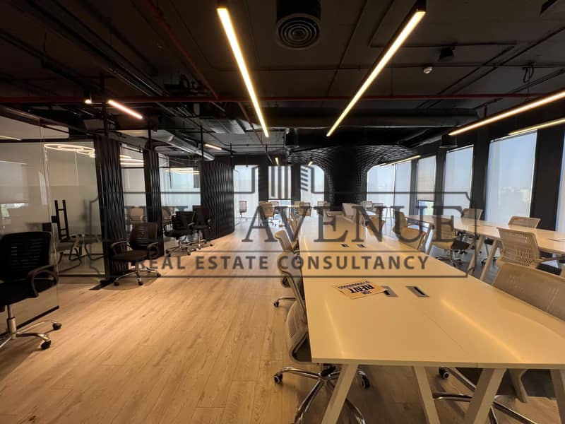 own your furnished office | perfect corner view at EDNC New Cairo - Więcej