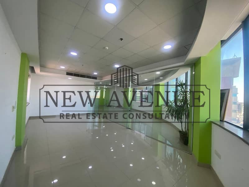 Office space for rent under market price in new Cairo fully finished with central AC and kitchen and 3 bathrooms - Mehr