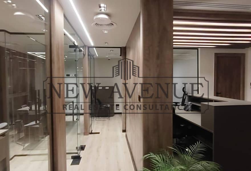 Fully finished Office view plaza for rent at waterway 5A New Cairo - Mehr