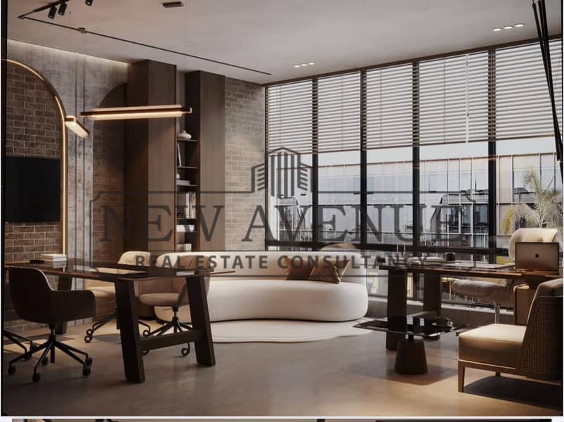 Office in 5A Waterway Plaza View Fully Finished For Rent New Cairo - Ansicht 5