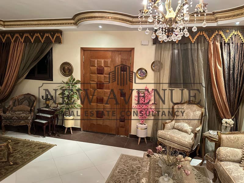 Ground Duplex with garden for sale in Ganoub El academya New Cairo prime location Bahary Ready to move - Mehr