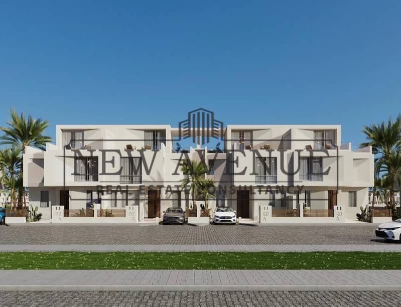 town house lagoon open view prime location bahary with installments in mar bay in ras el hekma north coast - Aanzicht 2