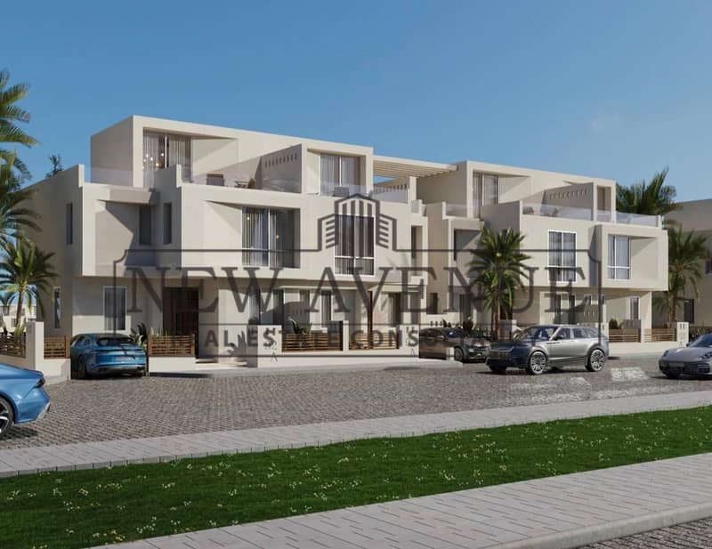 town house lagoon open view prime location bahary with installments in mar bay in ras el hekma north coast - Meer