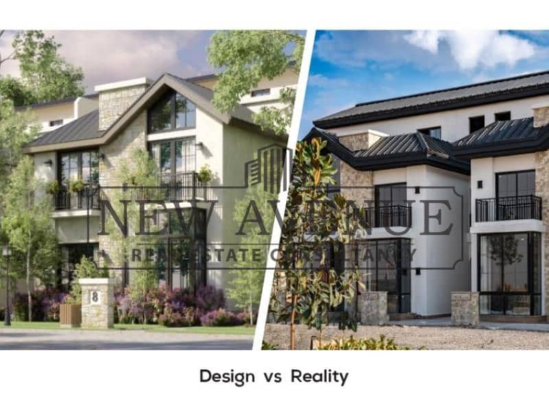 Townhouse overlooking green spaces, European design with front and back gardens - Mehr