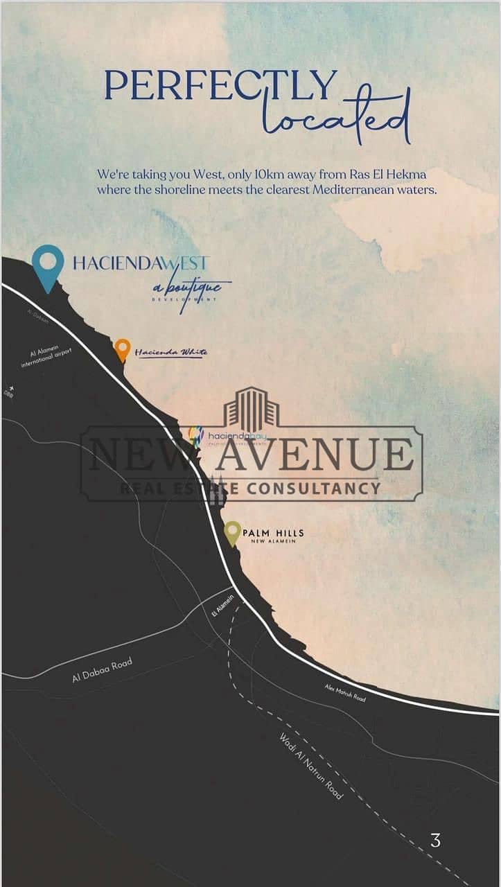 chalet three bedrooms prime location with installments in hacienda west in ras el hekma north coast - Fler