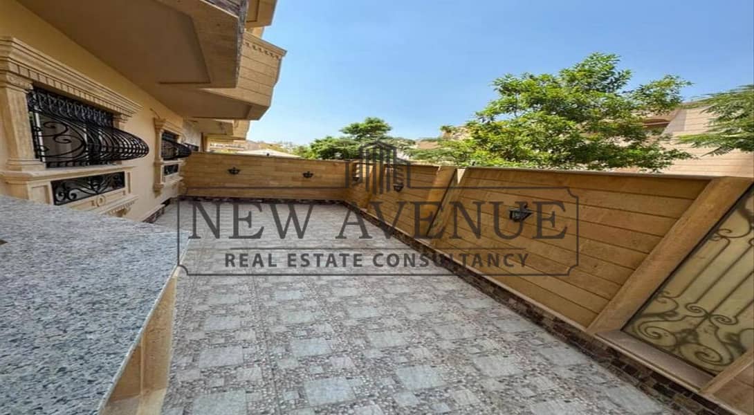 Prime location open view - Bahary - Corner ready to move fully finished with kitchen Ground Apartment for sale in Compound El Nakheel - Mehr