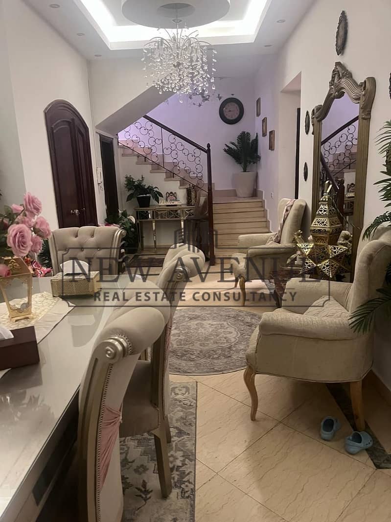 Under market price - very prime location greenery view - bahary - villa for sale fully finished with kitchen - El Sherouk - Meira