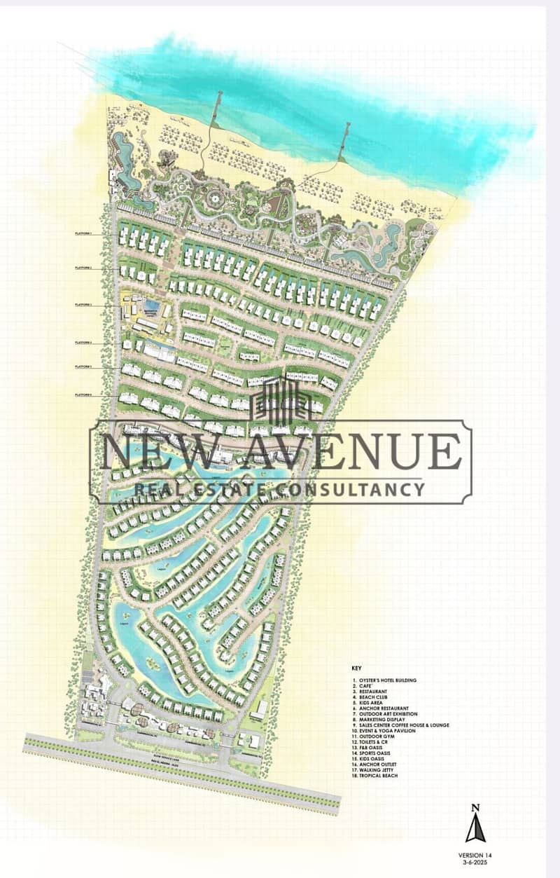For sale, a chalet (resale), complete in installments from M Square - Al Masyaf, North Coast - directly on the lagoon – pohled 6