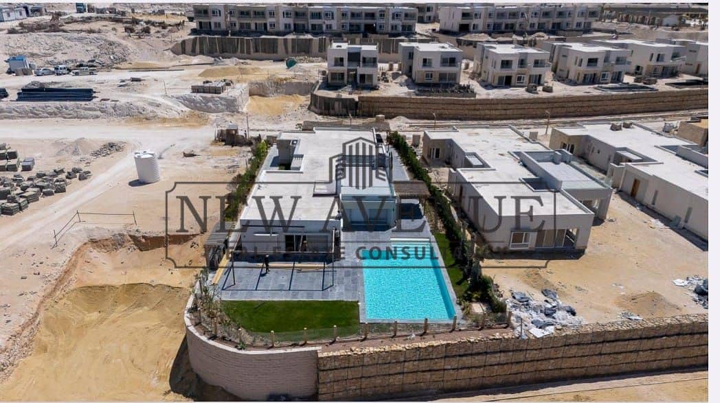 For sale, a chalet (resale), complete in installments from M Square - Al Masyaf, North Coast - directly on the lagoon – další