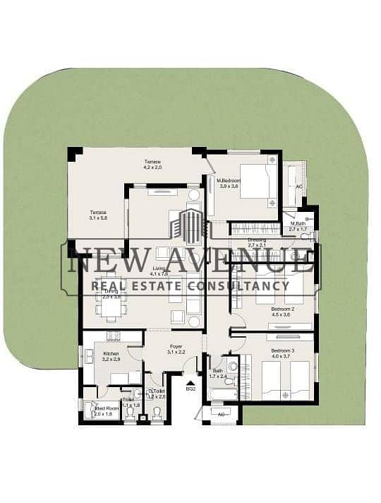 Flat Ground apartment 209m with a huge garden 186m, with installments Delivery 2027 in the perfect integrated community District 5 compound by Marakez – pohled 3