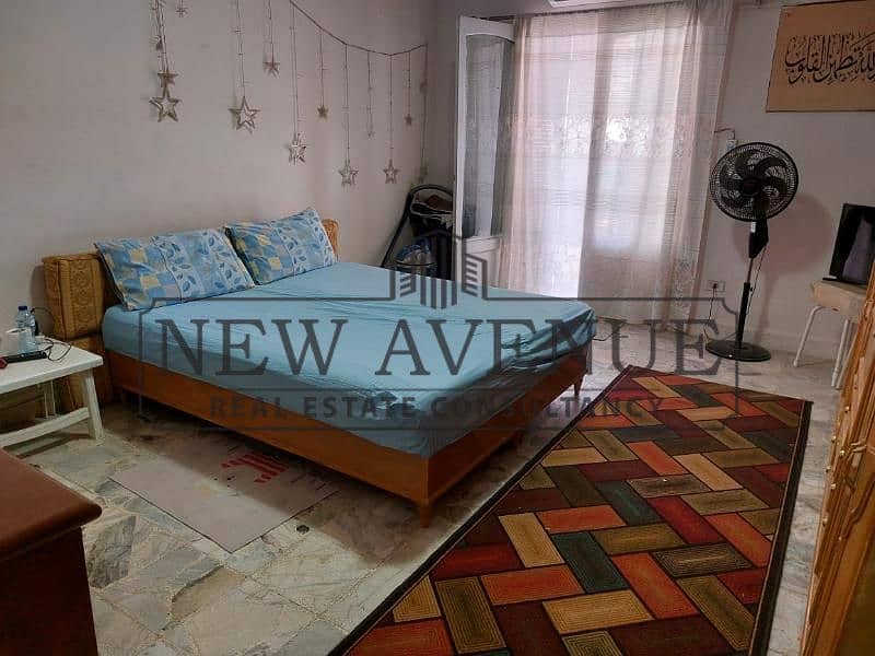 For Sale | Fully furnished apartment in the 8th District – Nasr City, Zakaria Osman Street, in front of Al Wafaa & Al Amal, 4th floor, 200 sqm, 3 bedr – pohled 2